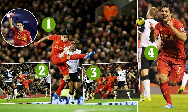 Suarez Show! Cetak Empat Gol termasuk dari Jarak 36,5 Meter